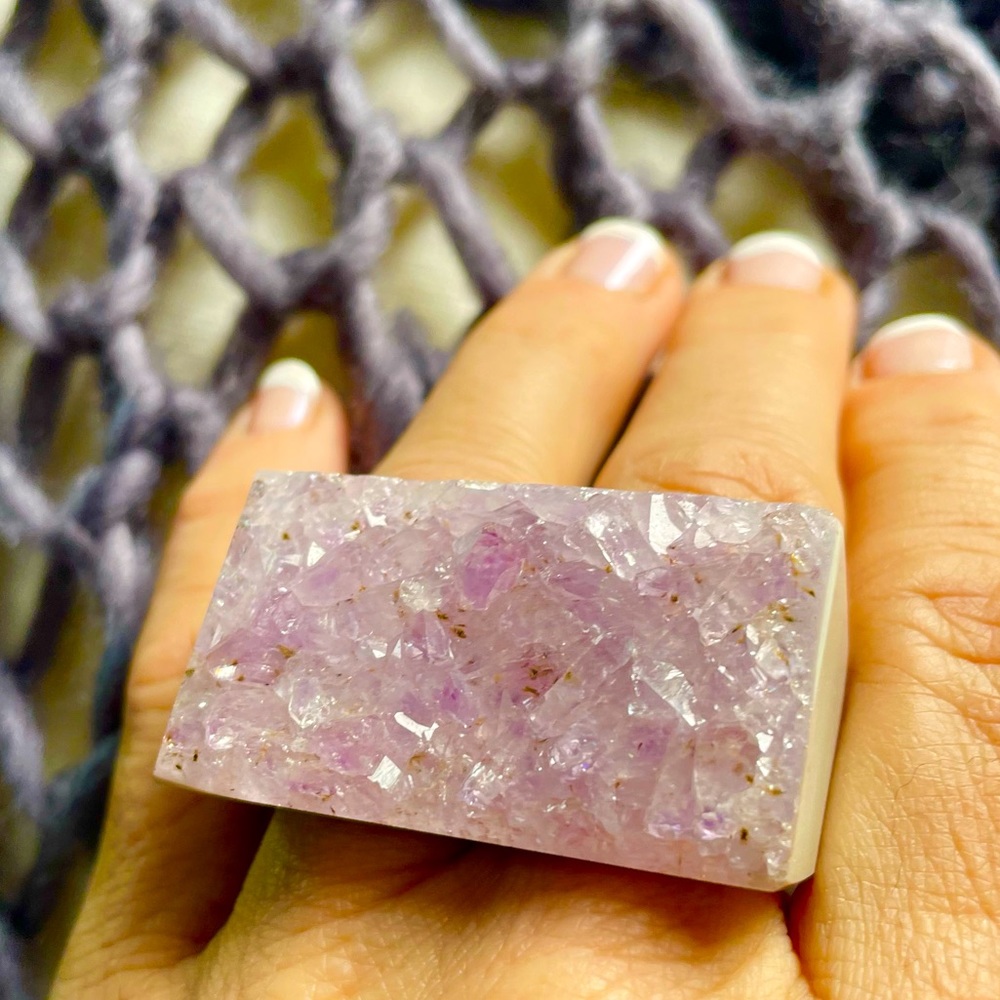 Double Amethyst Ring - image 3